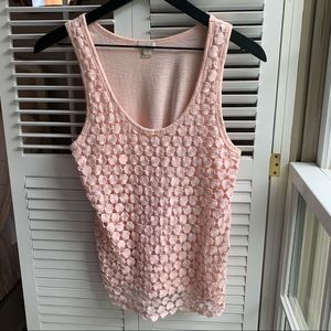 J. Crew pink tank top size small